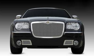 T-REX Grilles - 2005-2010 Chrysler 300, 300C, SRT Upper Class Series Mesh Grille, Polished, 1 Pc, Replacement - Part # 54471