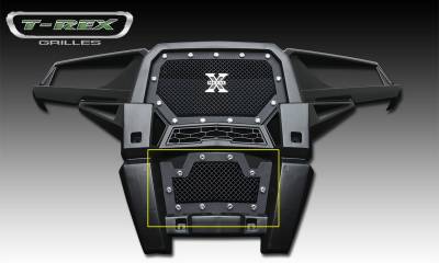 T-REX Grilles - 2014 Polaris RZR XP 1000 X-Metal Bumper Grille, Black, 1 Pc, Insert, Chrome Studs - PN #6729011