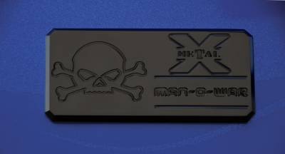 ALL Most Vehicles Man-O-War Series - Body Side Badges - 1 Pc - Black - Pt # 6800011