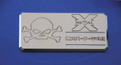 ALL Most Vehicles Man-O-War Series - Body Side Badges - 1 Pc - Chrome - Pt # 6800012