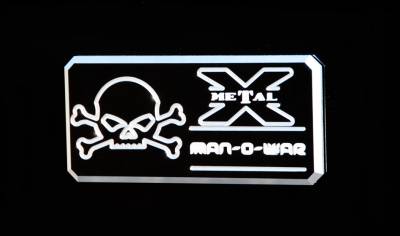 ALL Most Vehicles Man-O-War Series - Body Side Badges - 1 Pc - Black/ Machine - Pt # 6800013
