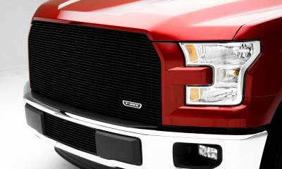 T-REX Grilles - 2015-2017 F-150 Billet Grille, Black, 1 Pc, Replacement, Does Not Fit Vehicles with Camera - Part # 20573B