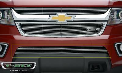 T-REX Grilles - 2015-2023 Colorado Billet Bumper Grille, Polished, 1 Pc, Overlay - Part # 25267