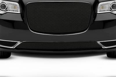 T-REX Grilles - 2015-2018 Chrysler 300 Sport Bumper Grille, Black, 1 Pc, Overlay, Only fits models without adaptive cruise control - Part # 47436