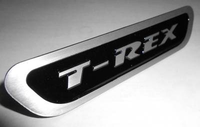 T-REX Grilles - Universal T-REX Logo, Black, 1 Pc, Bolt-On, - Part # L1016