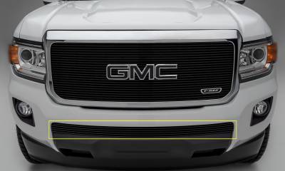 T-REX Grilles - 2015-2020 GMC Canyon Billet Bumper Grille, Black, 1 Pc, Insert - Part # 25371B