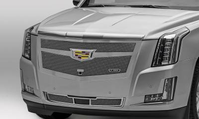 T-REX Grilles - 2015-2020 Escalade Upper Class Series Mesh Grille, Chrome, 1 Pc, Replacement, Fits Vehicles with Camera - Part # 56181