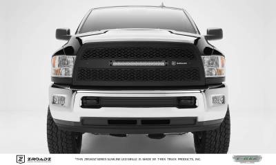 T-REX Grilles - 2013-2018 Ram 2500, 3500 ZROADZ Grille, Black, 1 Pc, Replacement with (1) 20" LED - PN #Z314521