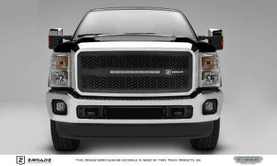 T-REX Grilles - 2011-2016 Super Duty ZROADZ Grille, Black, 1 Pc, Insert with (1) 20" LED - PN #Z315461