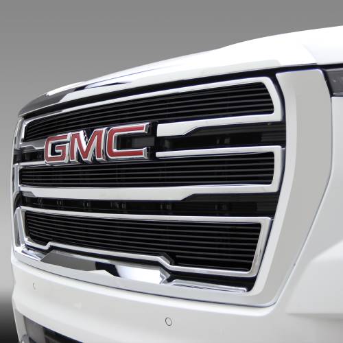 T-REX Grilles - 2020-2023 GMC Yukon, Yukon XL Billet Grille, Black, 3 Pc, Overlay - Part # 21173B