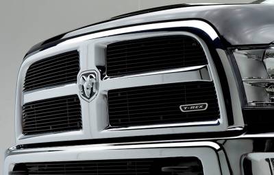 T-REX Grilles - 2013-2018 Ram 2500, 3500 Billet Grille, Black, 4 Pc, Replacement - Part # 21452B