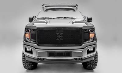 T-REX Grilles - 2018-2020 F-150 Stealth X-Metal Grille, Black, 1 Pc, Replacement, Black Studs, Does Not Fit Vehicles with Camera - Part # 6715711-BR