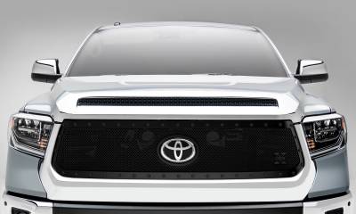 T-REX Grilles - 2018-2021 Tundra Stealth X-Metal Grille, Black, 1 Pc, Replacement, Black Studs, Does Not Fit Vehicles with Camera - PN #6719661-BR