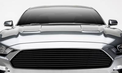 T-REX Grilles - 2018-2022 Mustang GT Billet Grille, Black, 1 Pc, Overlay - PN #6215501