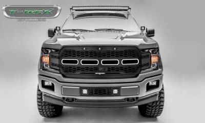 T-REX Grilles - 2018-2020 F-150 Revolver Grille, Black, 1 Pc, Replacement, Fits Vehicles with Camera - Part # 6515781