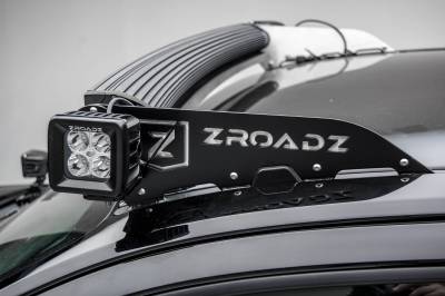 ZROADZ OFF ROAD PRODUCTS - Front Roof LED Accessory Bracket, works with ZROADZ Roof LED Brackets for Trucks, Used to mount (2) 3-inch LED Pod Lights - PN #Z330001