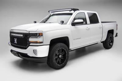ZROADZ OFF ROAD PRODUCTS - Silverado, Sierra Front Roof LED Bracket to mount (1) 50 Inch Curved LED Light Bar - PN #Z332081