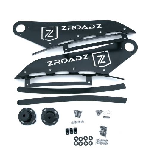 ZROADZ OFF ROAD PRODUCTS - 2007-2013 Silverado, Sierra 1500 Front Roof LED Bracket to mount (1) 50 Inch Curved LED Light Bar - Part # Z332051