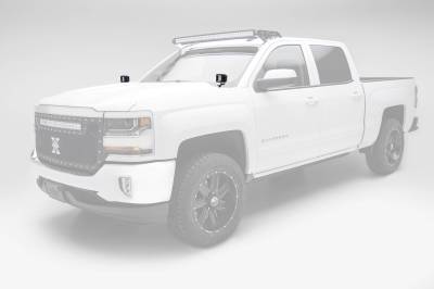 ZROADZ OFF ROAD PRODUCTS - 2014-2018 Silverado, Sierra 1500 Hood Hinge LED Bracket to mount (2) 3 Inch LED Pod Lights - PN #Z362081