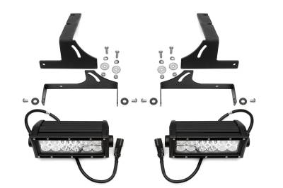 ZROADZ OFF ROAD PRODUCTS - Silverado, Sierra Rear Bumper LED Kit  Incl. (2) 6 Inch LED Straight Double Row Light Bars - PN #Z382051-KIT