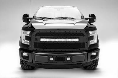 ZROADZ OFF ROAD PRODUCTS - 2015-2017 Ford F-150 Hood Hinge LED Bracket to mount (2) 3 Inch LED Pod Lights - PN #Z365731