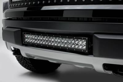 ZROADZ OFF ROAD PRODUCTS - 2010-2014 Ford F-150 Raptor Front Bumper Center LED Kit with (1) 20 Inch LED Straight Double Row Light Bar - PN #Z325661-KIT