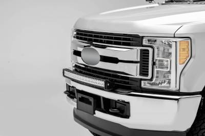 ZROADZ OFF ROAD PRODUCTS - 2017-2019 Ford Super Duty Front Bumper Top LED Kit with (1) 30 Inch LED Curved Double Row Light Bar - PN #Z325472-KIT