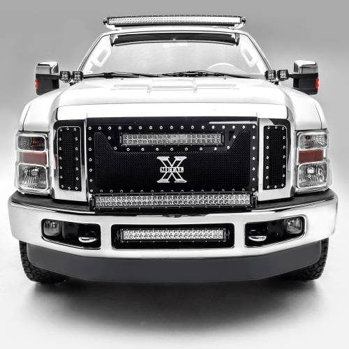 ZROADZ OFF ROAD PRODUCTS - 2008-2010 Ford Super Duty Front Bumper Top LED Kit with (1) 30 Inch LED Straight Double Row Light Bar - PN #Z325631-KIT