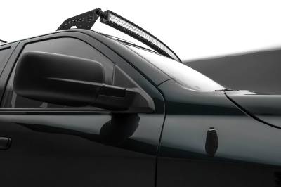 ZROADZ OFF ROAD PRODUCTS - 2019-2024 Ram 1500 Front Roof LED Kit with (1) 50 Inch LED Curved Double Row Light Bar - PN #Z334721-KIT-C