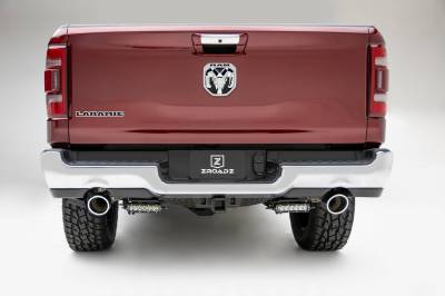 ZROADZ OFF ROAD PRODUCTS - 2019-2020 Ram 1500 Rear Bumper LED Kit with (2) 6 Inch LED Straight Single Row Slim Light Bars - PN #Z384821-KIT