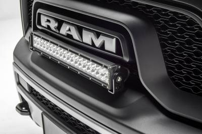 ZROADZ OFF ROAD PRODUCTS - 2015-2018 Ram Rebel Front Bumper Top LED Bracket to mount (1) 20 Inch LED Light Bar - Part # Z324552