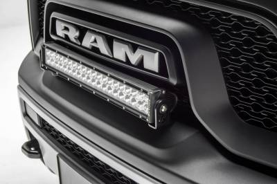 ZROADZ OFF ROAD PRODUCTS - 2015-2018 Ram Rebel Front Bumper Top LED Kit with (1) 20 Inch LED Straight Double Row Light Bar - PN #Z324552-KIT