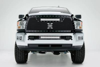 ZROADZ OFF ROAD PRODUCTS - 2010-2019 Ram 2500, 3500 Front Bumper Center LED Kit with (1) 20 Inch LED Straight Double Row Light Bar - PN #Z324521-KIT