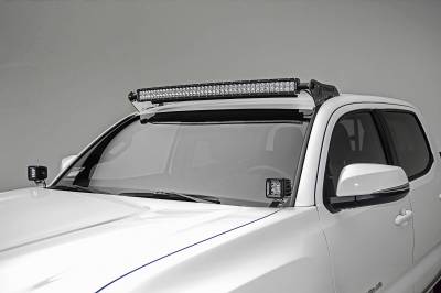 ZROADZ OFF ROAD PRODUCTS - 2005-2022 Toyota Tacoma Front Roof LED Bracket to mount 40 Inch Curved LED Light Bar - PN #Z339401