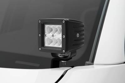 ZROADZ OFF ROAD PRODUCTS - 2005-2015 Toyota Tacoma Hood Hinge LED Bracket to mount (2) 3 Inch LED Pod Lights - PN #Z369381