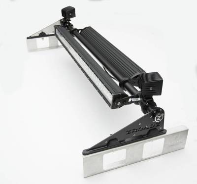 ZROADZ OFF ROAD PRODUCTS - 2015-2022 Universal Modular Rack LED Kit with (1) 30 Inch (1) 20 Inch Straight Double Row Light Bars, (2) 3 Inch LED Pod Lights - Part # Z350040-KIT-C