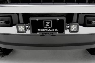 ZROADZ OFF ROAD PRODUCTS - Universal License Plate Frame LED Kit with (2) 3 Inch LED Pod Lights - PN #Z310005-KIT