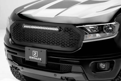 T-REX Grilles - 2019-2021 Ford Ranger ZROADZ Grille 1 Pc Replacement with (1) 20" LED - PN #Z315821