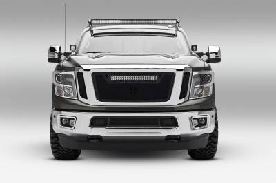 ZROADZ OFF ROAD PRODUCTS - 2016-2019 Nissan Titan Front Roof LED Bracket to mount (1) 50 Inch Staight LED Light Bar - Part # Z337181