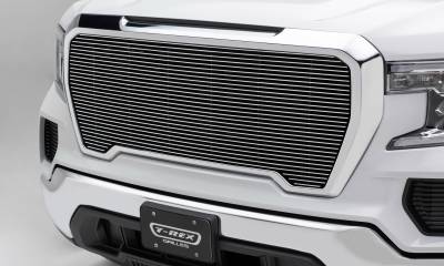 T-REX Grilles - 2019-2022 GMC Sierra 1500 Billet Grille, Polished, Aluminum, 1 Pc, Insert - Part # 20213