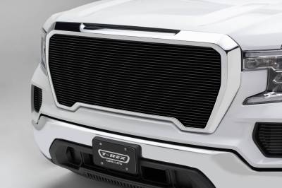 T-REX Grilles - 2019-2022 GMC Sierra 1500 Billet Grille, Black, Aluminum, 1 Pc, Insert - Part # 20213B