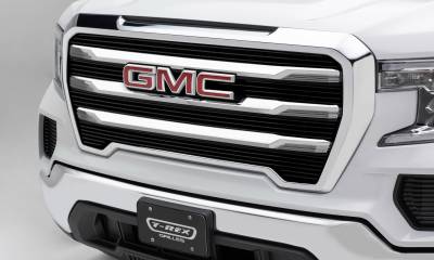 T-REX Grilles - 2019-2022 GMC Sierra 1500 Billet Grille, Black, Aluminum, 5 Pc, Overlay - Part # 21213B - Overstock - On Sale
