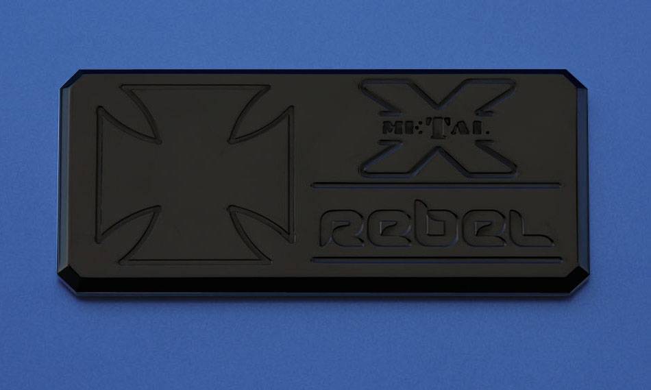 T-REX Grilles - ALL Most Vehicles "Rebel" Series - Body Side Badges - 1 Pc - Black - Pt # 6900011