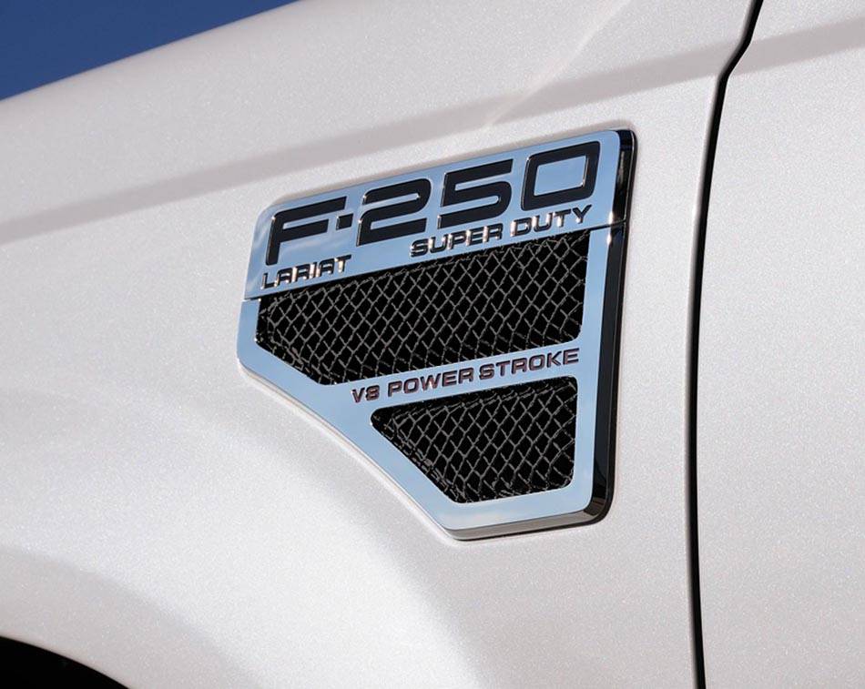 T-REX Grilles - 2008-2010 Super Duty T1 Side Vent Mesh, Black, 2 Pc, Bolt-On - Part # 115641