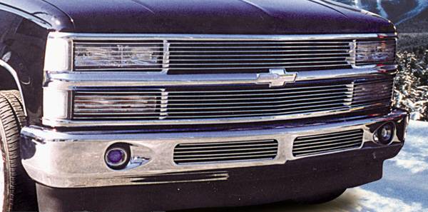 T-REX Grilles - 1994-1999 Chevrolet Silverado Phantom Billet Insert - No H/Lamp Recess Needed 7 Bars - Pt # 20060