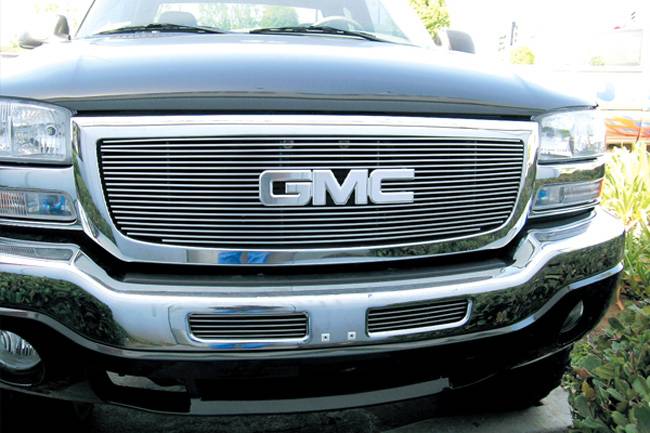 T-REX Grilles - 2003-2006 Sierra, 07 Classic Billet Grille, Polished, 1 Pc, Overlay - Part # 21200