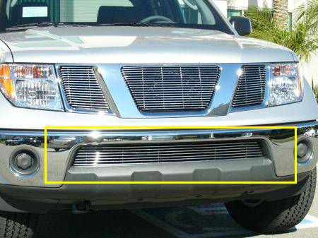 T-REX Grilles - 2005-2015 Frontier Billet Bumper Grille, Polished, 1 Pc, Bolt-On - Part # 25789