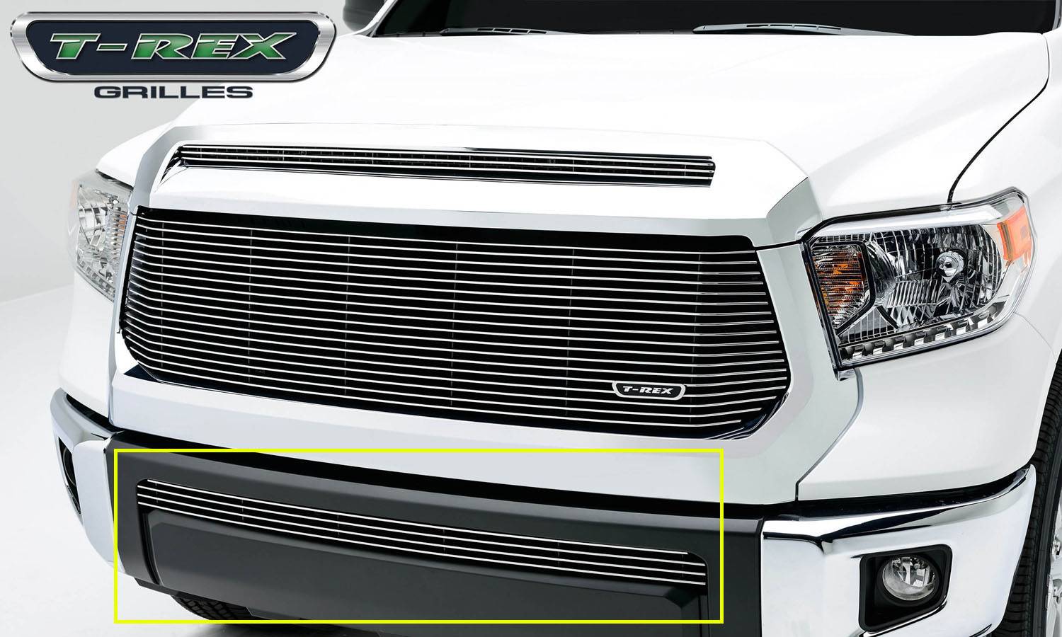 T-REX Grilles - 2014-2021 Tundra Billet Bumper Grille, Polished, 1 Pc, Overlay - Part # 25964
