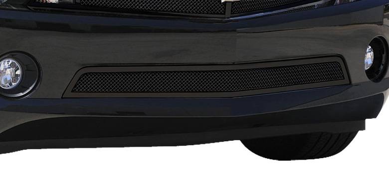 T-REX Grilles - 2010-2013 Camaro Upper Class Series Mesh Bumper Grille, Black, 1 Pc, Overlay, V6 - Part # 52027
