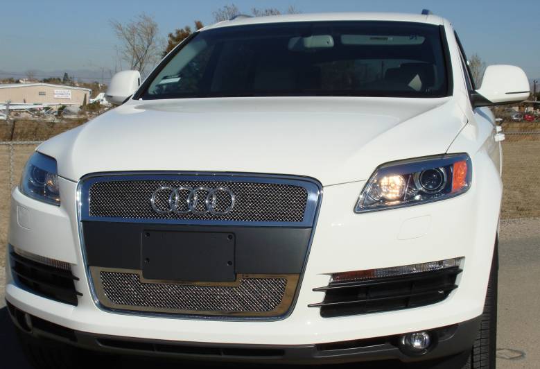 T-REX Grilles - 2007-2008 Audi Q7 Upper Class Polished Stainless Mesh Grille - 2 Pc - Pt # 54989